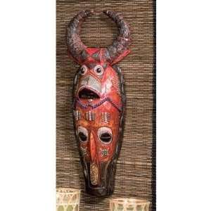  Xoticbrands African Buffalo Wildlife Tribal Masks Wall 