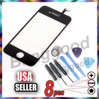For iphone 4 4G Black Replacement Touch Screen Digitizer Glass Lens 