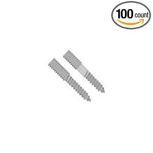  Hanger Bolt Plain Center Zinc 3/8 16 X 8 (Pack of 100 