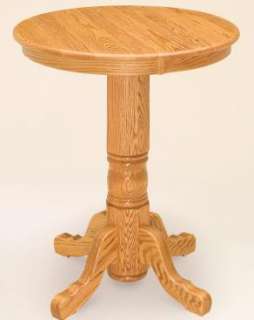 Pub Tables Bar Counter Height Wooden Round Pedestal  