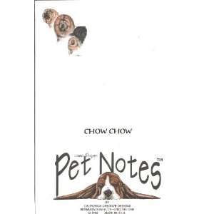 Chow Chow Dog Note Paper Writing Paper   Set of 2 Pads