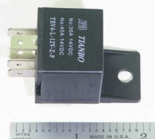 12 VDC Heavy Duty Automotive Relay 5 Pin SPDT 30/40 Amp  