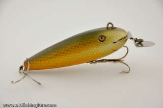 Creek Chub Wiggler Lure Early Hand Painted Gills Double Line Tie Great 