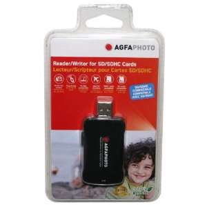  AGFA SD/SDHC Card Reader/Writer with Rubberized Grip 