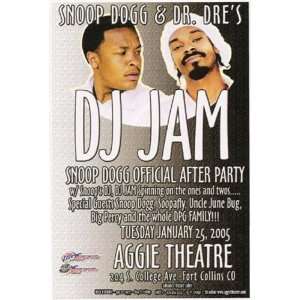  Snoop Dogg DJ Jam Aggie Colorado Gig Poster HipHop Rap 