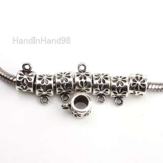 50x Alloy Loop European Bead Fit Charms Bracelet 150123  