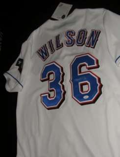 JSA C.J. WILSON SIGNED 2011 World Series Texas Rangers Jersey  