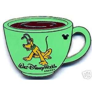  Green PLUTO COFFEE MUG CUP Disney Hidden Mickey Pin 