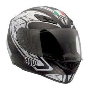  AGV K 4 Evo Silver Black/Gunmetal Full Face Helmet (M 
