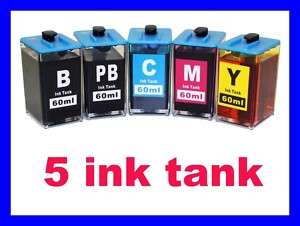 5pcs Ink Tank For HP 564 564XL DIY Ink Refill System  