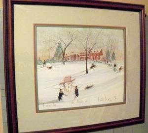 Mimslyn Inn Pat Buckley Moss Signed & Numbered Litho Framed  