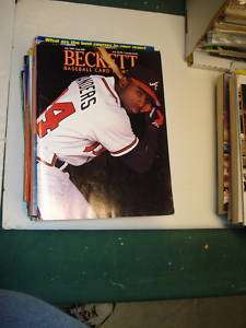 Beckett Baseball July 1992 Deon Sanders  