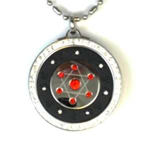   Red Crystal 6 pointed Star Zero Point Energy and Scalar Pendant