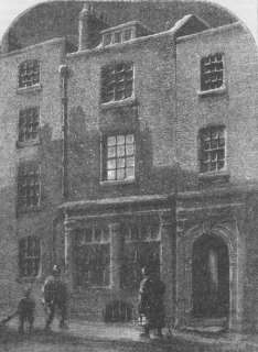 Caption below picture Turners House in Maiden lane (from an 