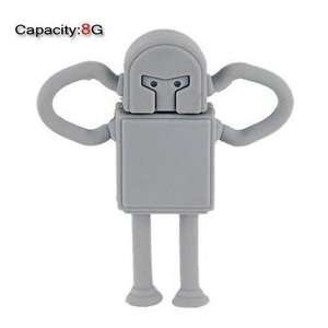  8GB Lovely Robot Flash Drive (Silver) Electronics