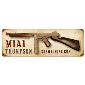   Thompson Allied Military Vintage Metal Sign   Victory Vintage Signs