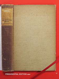 WILDERNESS HUNTER; THEODORE ROOSEVELT; 1893; PRESIDENTIAL EDITION 