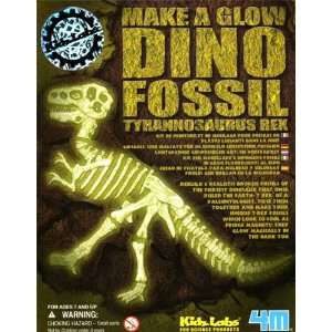  Make A Glow Dino T Rex & Triceratops Kits Toys & Games