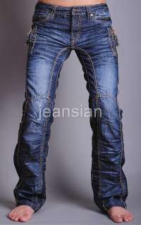 3mu Mens Designer Jeans Pants Slim Fit Skinny Low Rise W28 30 32 34 36 