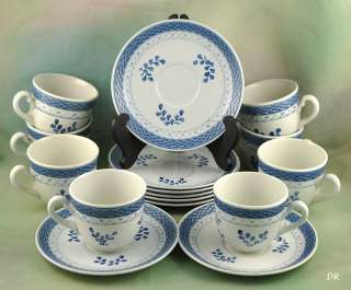 Royal Copenhagen Porcelain Cup Saucers TRANQUEBAR  