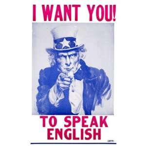  I Want You to Speak English Poster