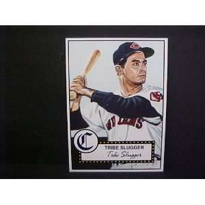  Rocky Colavito Cleveland Indians 1952 Topps Style Baseball 