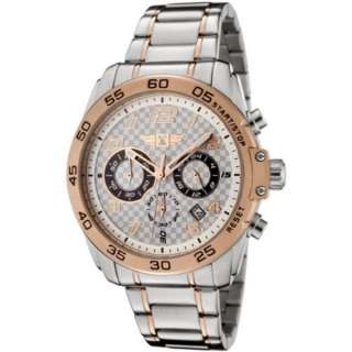 Invicta Mens Chronograph Stainless Steel Rose Gold Plated with Trim 