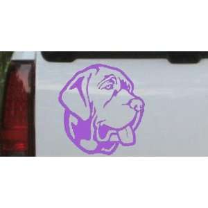 Purple 3.2in X 3in    Mastiff Dog Animals Car Window Wall Laptop Decal 