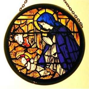   Madonna and Child By Christpher Whall in Stained Glass