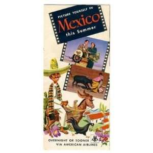  1948 American Airlines Mexico This Summer Brochure 