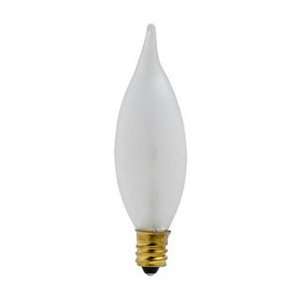  25W Frosted Chandelier Bent Tip Light Bulb   2 Pack