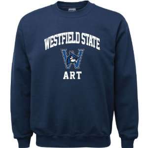  Westfield State Owls Navy Youth Art Arch Crewneck 
