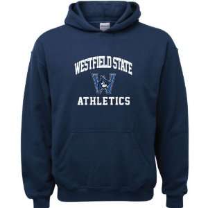  Westfield State Owls Navy Youth Athletics Arch Hooded 