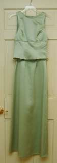 Alfred Angelo Bridesmaid Dress LETTUCE GREEN Size 2 Modest High Neck 