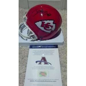 Dwayne Bowe Autographed Mini Helmet   Autographed NFL Mini Helmets