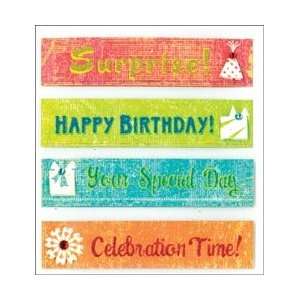  Dimensional Stickers Party Phrases