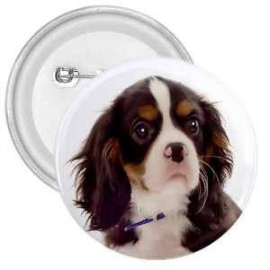 king charles spaniel pup 8 3in Button E0711 Everything 