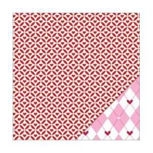  Bazzill Basics Paper Love Story Double Sided Paper 12X12 Red Love 