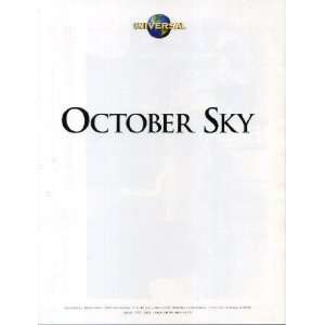 October Sky Press Kit Book
