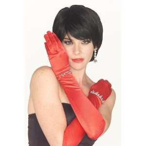  Roaring 20s Showgirl Rhinestone Gloves Flapper Costume 