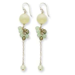   Green Pearl/Quartz/Agate Earrings West Coast Jewelry Jewelry