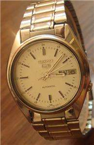 Mens Seiko Automatic SS Date/Day 7009 6000 Caliber Japan  