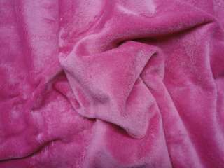 Wholesale New pink smooth soft minky chenille fabric BTY x 58  