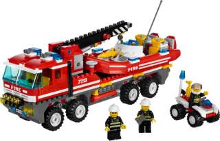 NEW LEGO CITY 7213 Off Road Fire Truck & Fire boat SET  