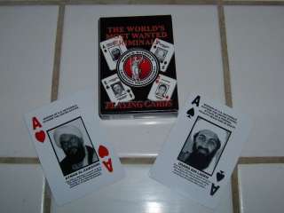 Osama bin Laden   Most Wanted Criminals poker cards  
