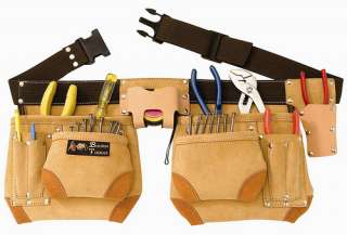 TOP OF THE LINE SUEDE LEATHER TOOL POUCH BELT  