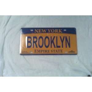  Brooklyn  New York  Licence Plate (New Yellow and Blue 