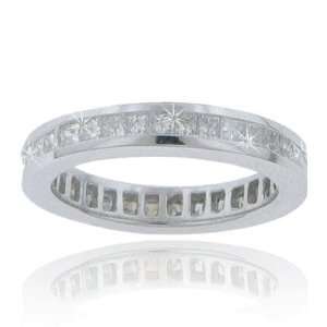   TW Princess Diamond Eternity Wedding Band in 14k Channel Mount Size 5