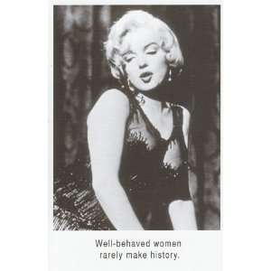  Greeting Cards Marilyn Monroe Well behaved Women Rarely 