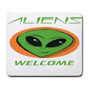  ALIENS WELCOME Mousepad